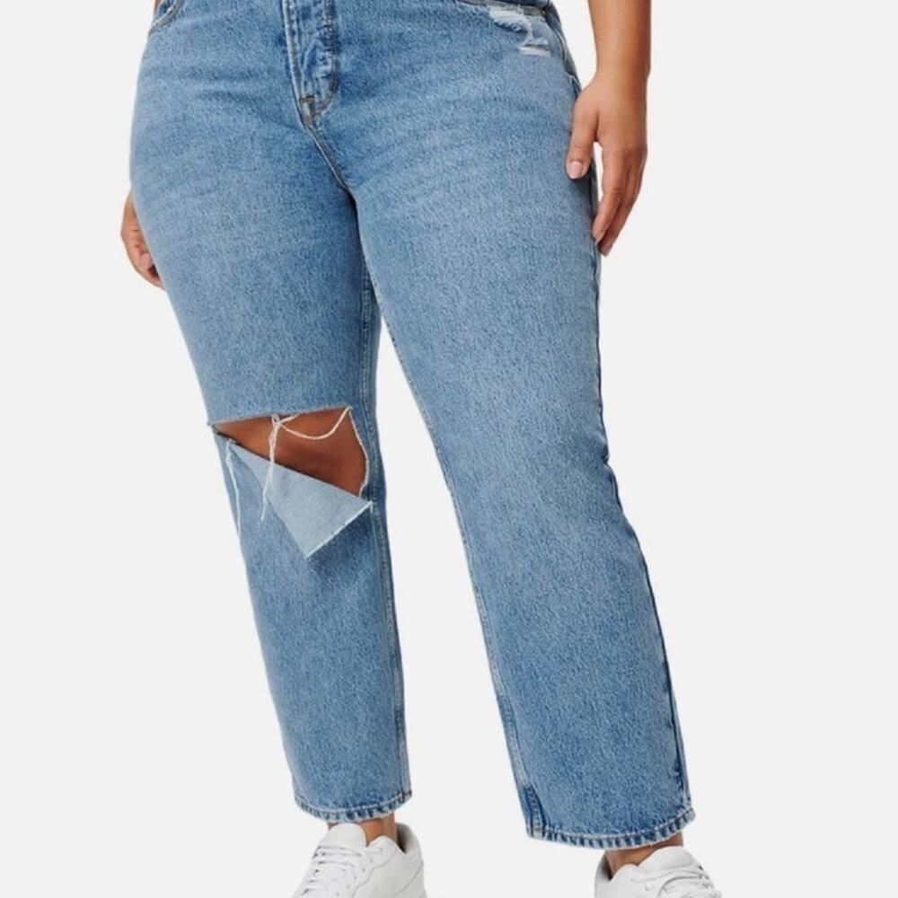 Good American 90’s duster jeans Sz 18 NWT